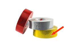 [70701-OR] Reflective tape for rigid surface | yellow
