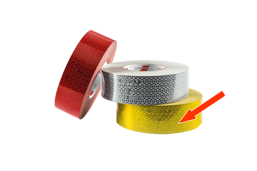 [70701-OR] Reflective tape for rigid surface | yellow