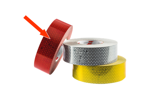 [70701-RO] Reflective tape for rigid surface | red