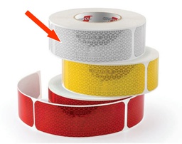 [71001-CR] Reflecterende tape voor tanks | wit