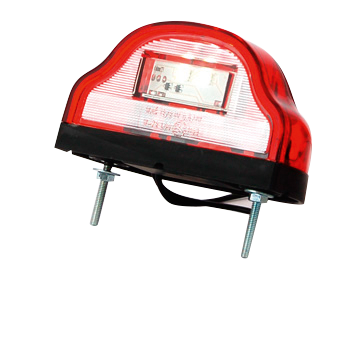 [74 LED-RO] Eclairage de plaque d'immatriculation rouge