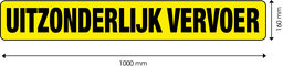 [90012-NL] Paneel voor uitzonderlijk vervoer 1000x160 mm