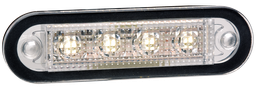 [C2-98-DV-CR] Feu d'encombrement LED | 4 LEDs | 12-24V | blanc