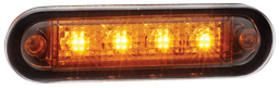 [C2-98-DV-OR] Feu d'encombrement LED | 4 LEDs | 12-24V | orange