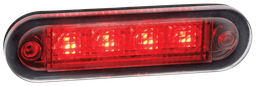[C2-98-DV-RO] LED markeerverlichting | 4 LEDs | 12-24V | rood