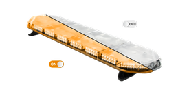 [LEG125O24CB] LEGION LED lichtbalk | 125 cm | oranje | 24V + besturing