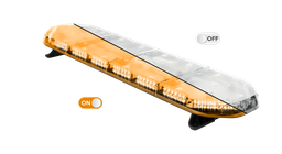 [LEG125O12CB] Rampe lum. À LED LEGION | 125 cm | orange | 12V + boîtier de comm.