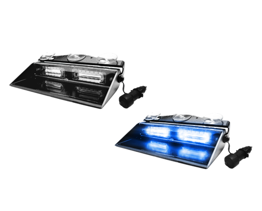 [PILOT2-BL/BL] LED Flasher | windshield | 12V | blue/blue