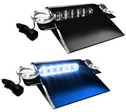 [PILOT-BL] Feu flash dashboard | LED | 6 LEDs | 12-24V | bleu