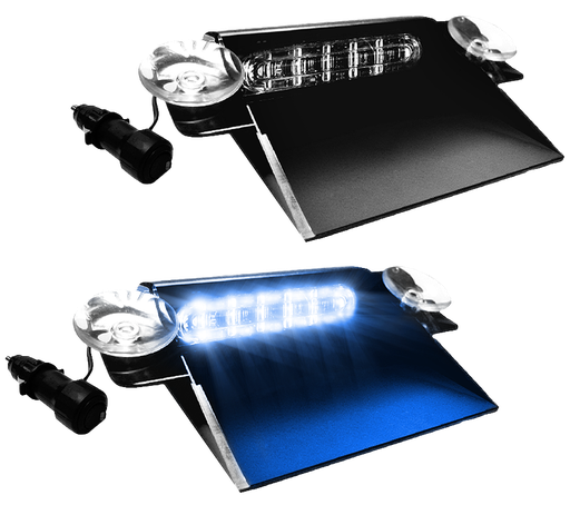 [PILOT-BL] Feu flash dashboard | LED | 6 LEDs | 12-24V | bleu