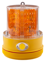 [PSLM2-A] Flitslicht | LED | oranje | magnetisch | op batterij