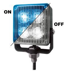 [SQ4LED-BL] Feu flash | LED | 4 LEDs | 12-24V | bleu