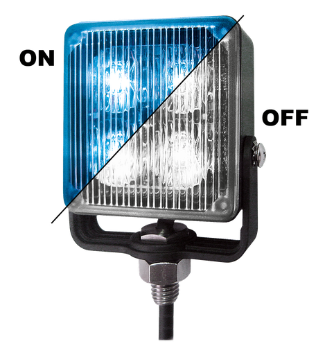 [SQ4LED-BL] Lampeggiatore a LED | 4 LEDs | 12-24V | blu