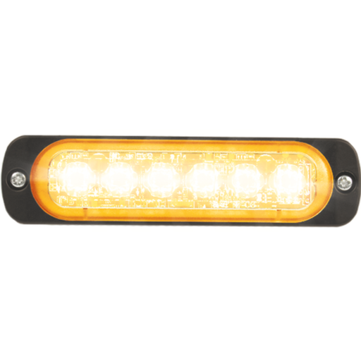 [ST6-OR] LED Flitser | 6 LEDs | 12-24V | oranje