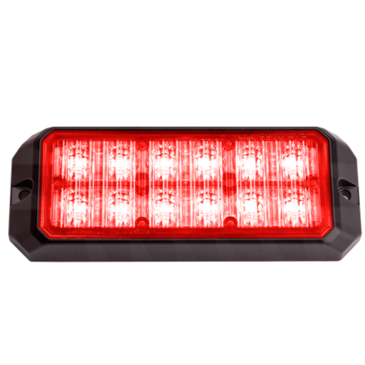 [STARLED12-RO] LED-Blitzer | 12 LEDs | 12-24V | rot