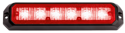 [STARLED6-RO] Feu flash | LED | 6 LEDs | 12-24V | rouge