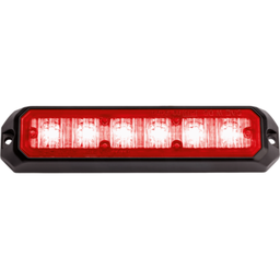 [STARLED6-RO] Flitser | LED | 6 LEDs | 12-24V | rood