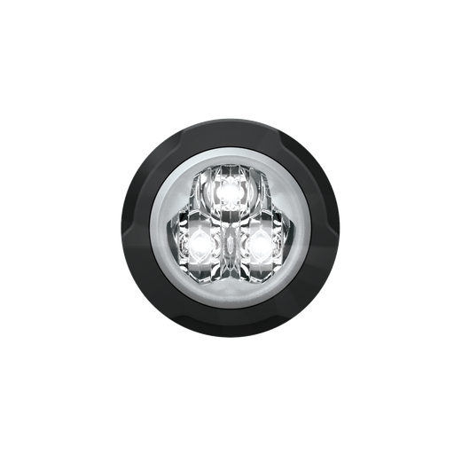[TRIPLED-CR] Feu flash rond | LED | 3 LEDs | 12-24V | blanc