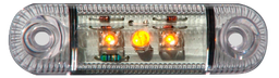 [W61-DV-OR] LED markeerverlichting | 3 LEDs | 12-24V | oranje