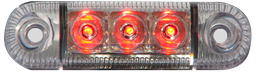 [W61-DV-RO] LED markeerverlichting | 3 LEDs | 12-24V | rood