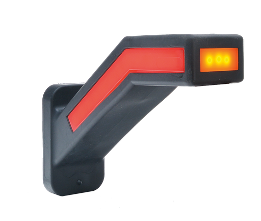 [340R-DV] LED markeerverlichting | rechts | 12-24V | rood/wit/oranje
