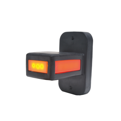 [386-DV] LED markeerverlichting | links+rechts | 12-24V | rood/oranje/wit