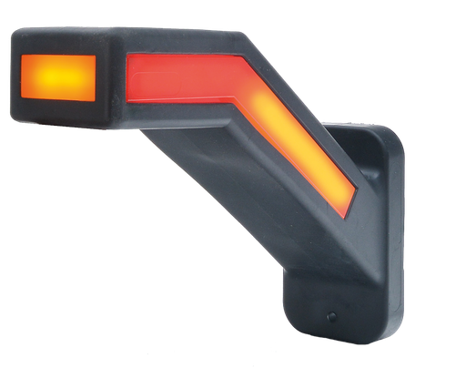 [340DDL-DV] LED markeerverlichting | dynamisch | links | 12-24V | rood/wit/oranje