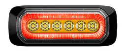 [HALO-OR/RO] Flitser | LED | 6 LEDs | 12-24V | oranje/rood
