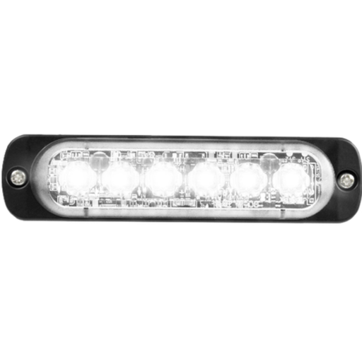 [ST6-CR] Feu flash | LED | 6 LEDs | 12-24V | blanc
