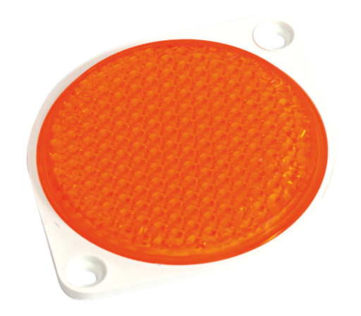 [34O] Catadioptre | rond | orange