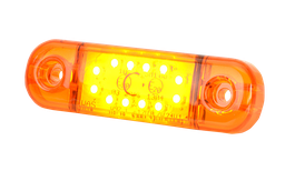 [201-DV-OR-12LED] LED marker light | 3 LEDs | 12-24V | amber