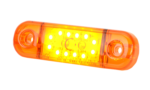 [201-DV-OR-12LED] LED-Markierungsleuchte |  12 LEDs | 12-24V | gelb