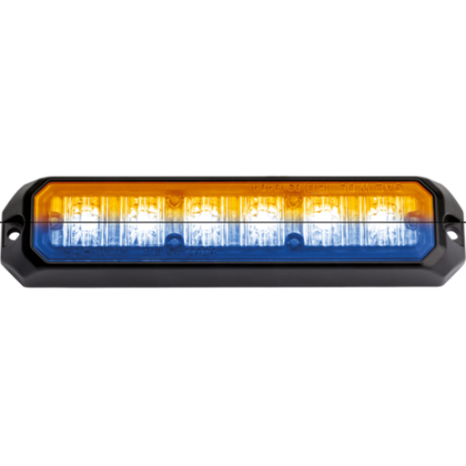 [STARLED6-O/B] Lampeggiatore a LED | 2x6 LEDs | 12-24V | ambra/blu