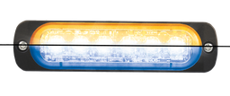 [ST6-O/B] Flitser | LED | 6 LEDs | 12-24V | oranje/blauw