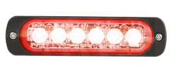 [ST6-RO] Feu flash | LED | 6 LEDs | 12-24V | rouge