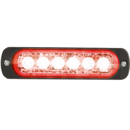 [ST6-RO] LED Flitser | 6 LEDs | 12-24V | rood