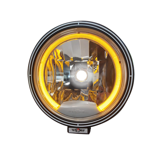 [3227.2000000] Faro abbagliante lunga gamma | rotondo | anello LED ambra