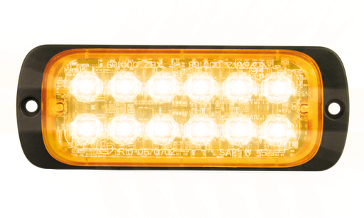 [ST12-OR] LED-Blitzer | 12 LEDs | 12-24V | gelb