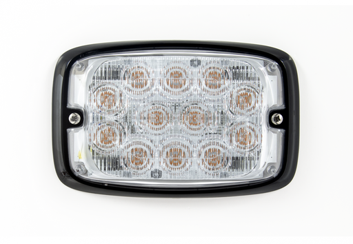[R6-CR] Lampeggiatore a LED | 12 LEDs | 12-24V | bianco