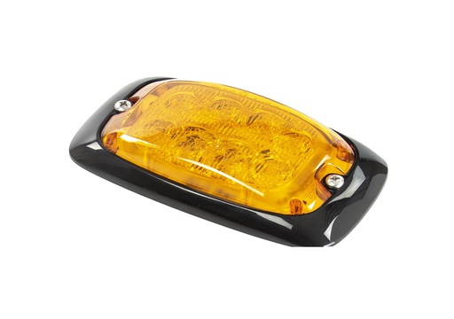 [R4-OR] Lampeggiatore a LED | 8 LEDs | 12-24V | ambra