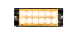 [ID12-OR] Feu flash | LED | 12 LEDs | 12-24V | LEDs oranges