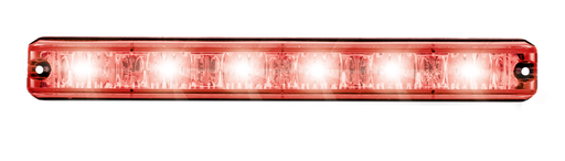 [ES6-RO] Lampeggiatore a LED | 6 LEDs | 12-24V | rosso