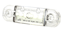 [201-DV-CR-6LED] LED marker light | 6 LEDs | 12-24V | white