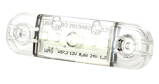 [201-DV-CR-6LED] LED markeerverlichting | 6 LEDs | 12-24V | wit