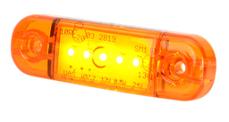 [201-DV-OR-5LED] LED marker light | 5 LEDs | 12-24V | amber