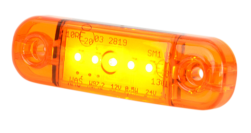 [201-DV-OR-5LED] LED markeerverlichting |  5 LEDs | 12-24V | oranje