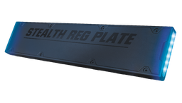 [SRP-BL] Dual LED flasher | Registration plate | 12-24V | Blue