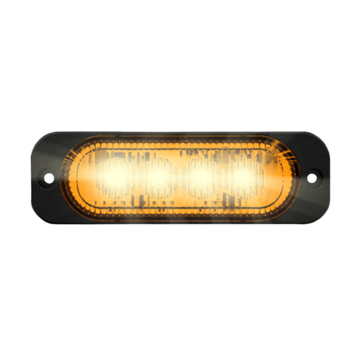 [TF4-OR] Lampeggiatore a LED Brightics | 4 LEDs | 12-24V | ambra