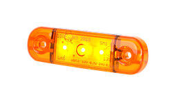 [201-DV-OR-5M] LED markeerverlichting |  3 LEDs | 12-24V | 5 meter kabel |oranje