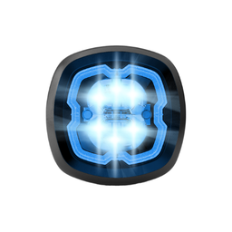 [SIXLED-BL-CL2] Flitser | rond | LED | 6 LEDs | 12-24V | blauw